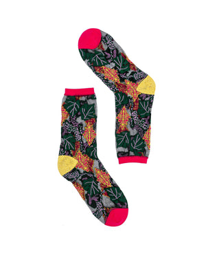 Sock candy holiday floral socks fancy socks for women